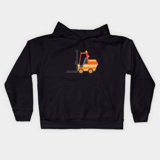 tractor illustration design t-shirt Kids Hoodie